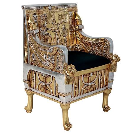 DESIGN TOSCANO King Tut's Egyptian Replica Throne Chair NE363274